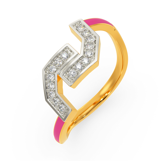 Pink Bloom Diamond Rings
