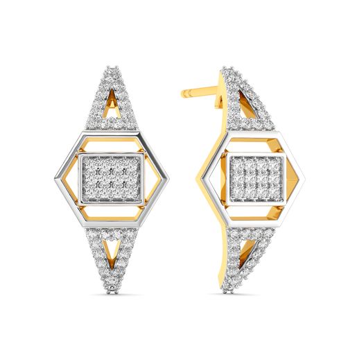 Sharp Gussets Diamond Earrings