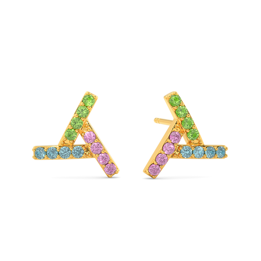 Colour Punch Gemstone Earrings