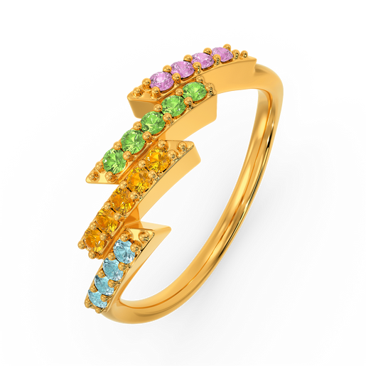 Tetra Dazzle Gemstone Rings