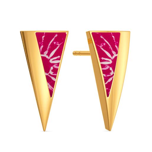Tied in Trine Gold Earrings