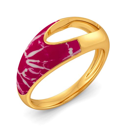 The Pink Wink Gold Rings
