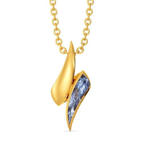 Dip Dyed Gold Pendants