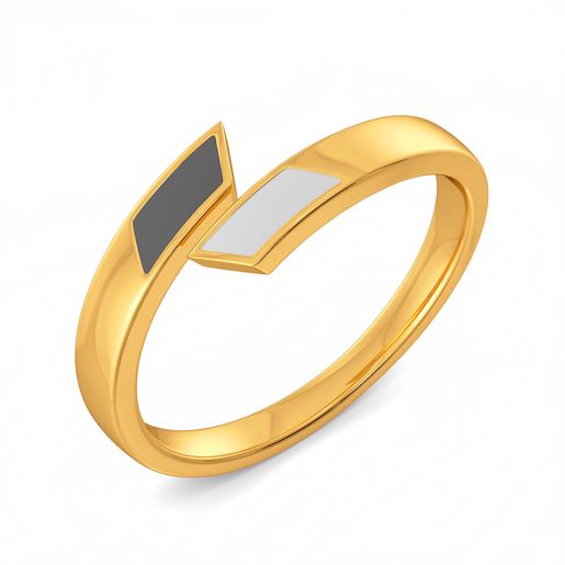 Sharp Shades Gold Rings