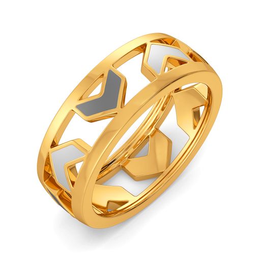 Decked At Desk Gold Rings