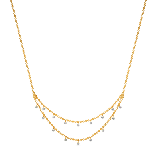 Stringed Together Diamond Necklaces