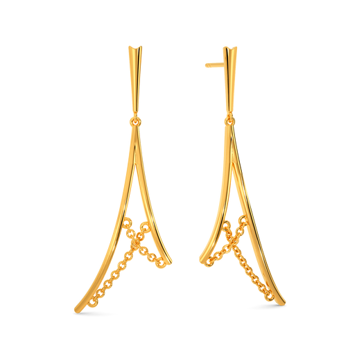 Unfetterd Love Gold Earrings