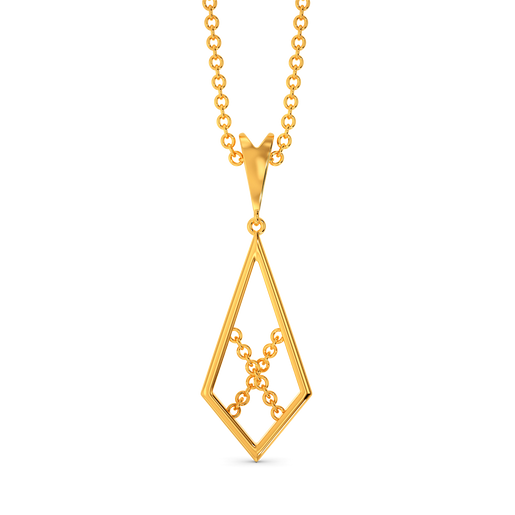 String Reviled Gold Pendants