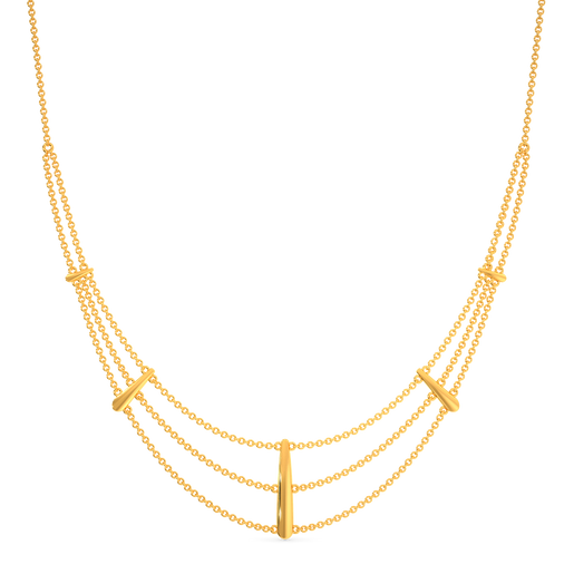 String Sparkle Gold Necklaces