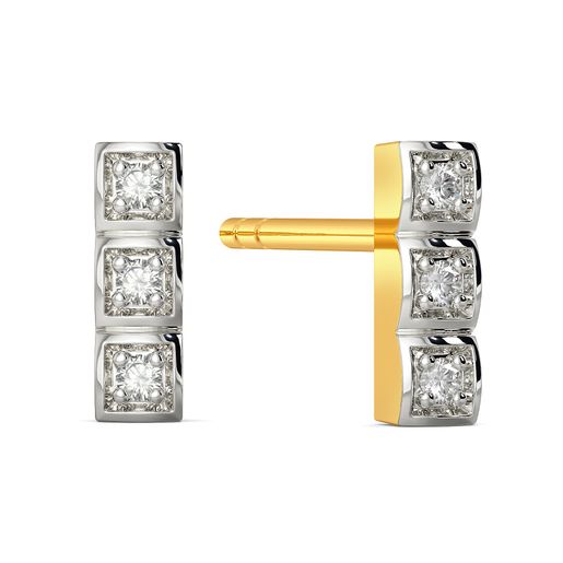 Trio Talk Diamond Earrings