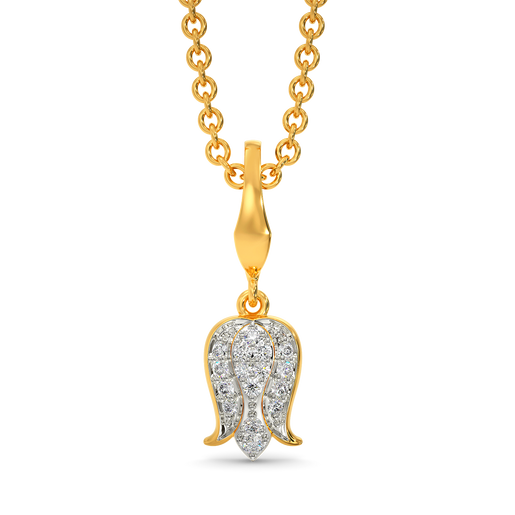 Bloom Like A Tulip  Diamond Pendants
