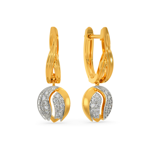 Tiptoe Through Tulips Diamond Earrings