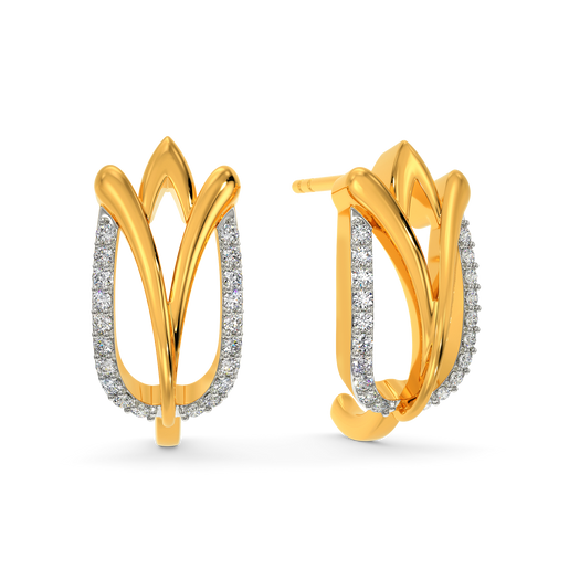 Crazy About Tulips Diamond Earrings