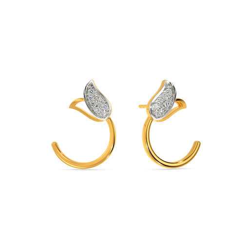 In A Field Of Tulips Diamond Earrings