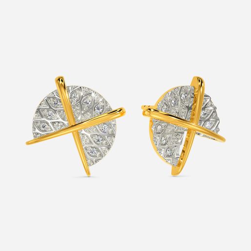 Knit In The Round Diamond Earrings