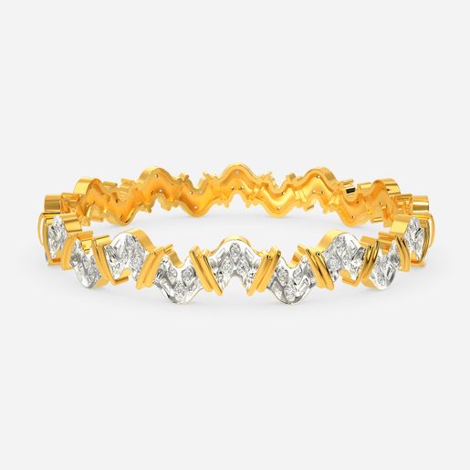 Knits Frill Diamond Bangles