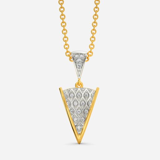 Knit The Hourglass Diamond Pendants