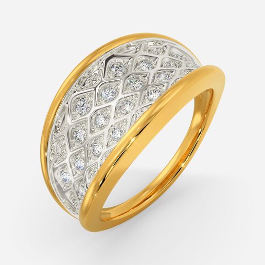 Knit Stich Diamond Rings