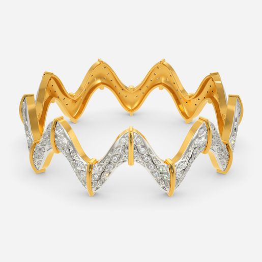 Knit Stich Diamond Bangles