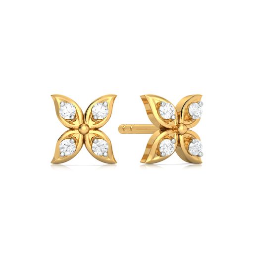Four Flora Diamond Earrings