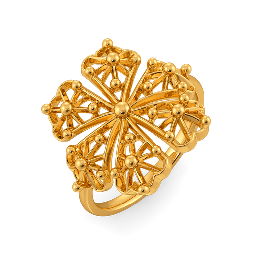 Sheer Glam Gold Rings
