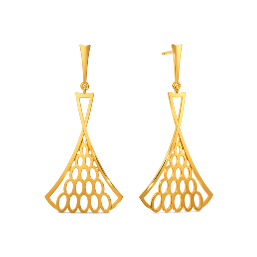 Sensuous  Gold Earrings