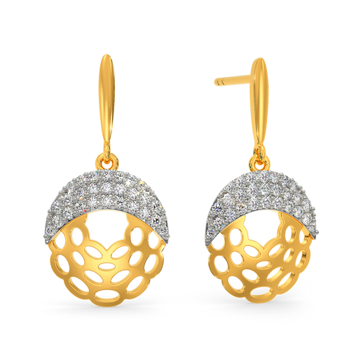 Knitted Drama Diamond Earrings