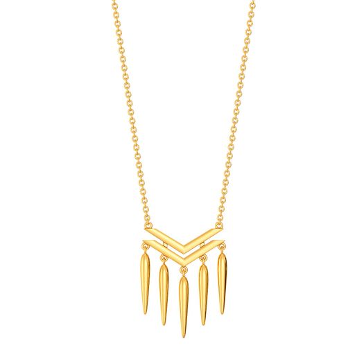 Fabulously Fringe Gold Necklaces