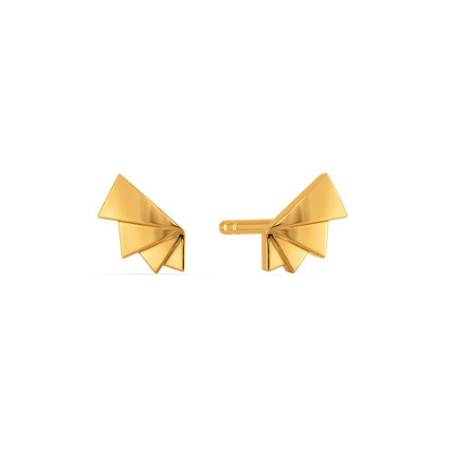 Offset Chic Studs Gold Earrings