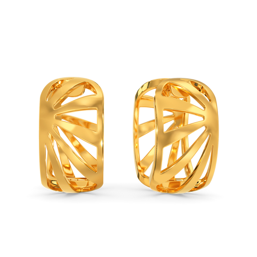 Sound Of Retro Gold Earrings