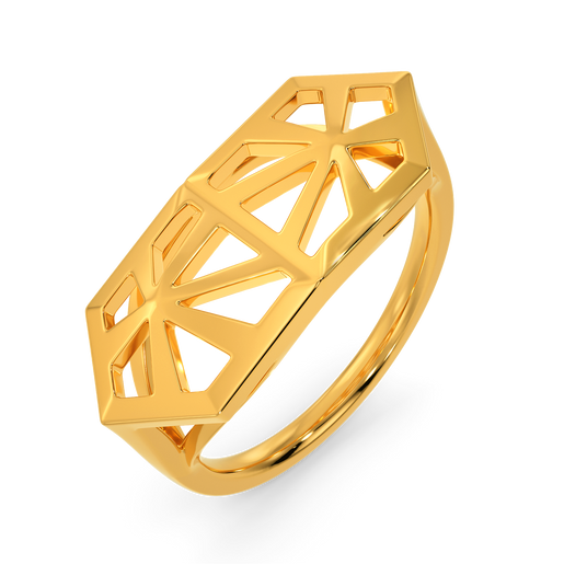 Burst of Nostalgia Gold Rings