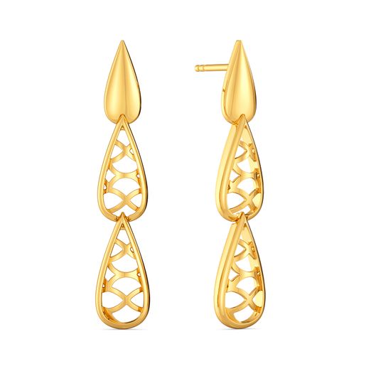 Bubble Up Gold Earrings