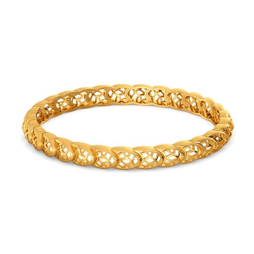 Tulled Together Gold Bangles