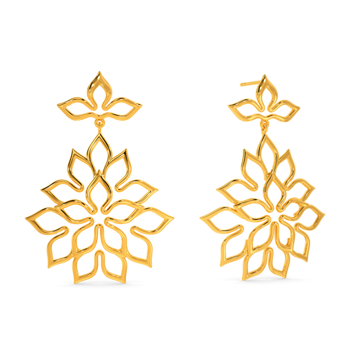 Tropical Lust Gold Earrings