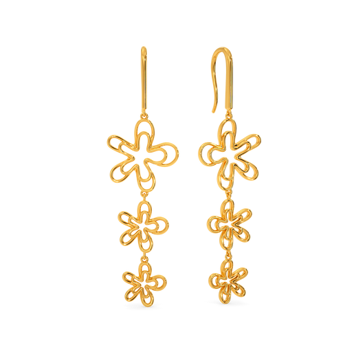 Blooming In Gold Earrings