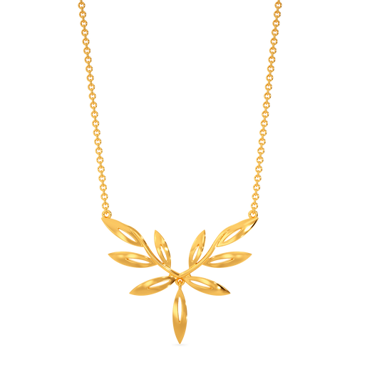 Under The Leaves Spell Gold Necklaces