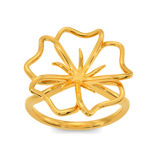 A Floral Tale Gold Rings