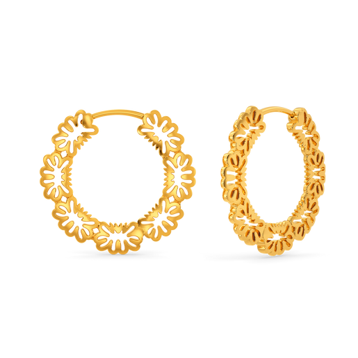 Tropical Paradise Gold Earrings