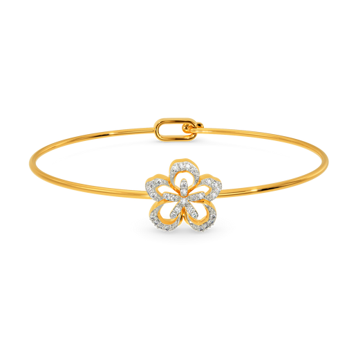 Sing The Floral Song Diamond Bangles