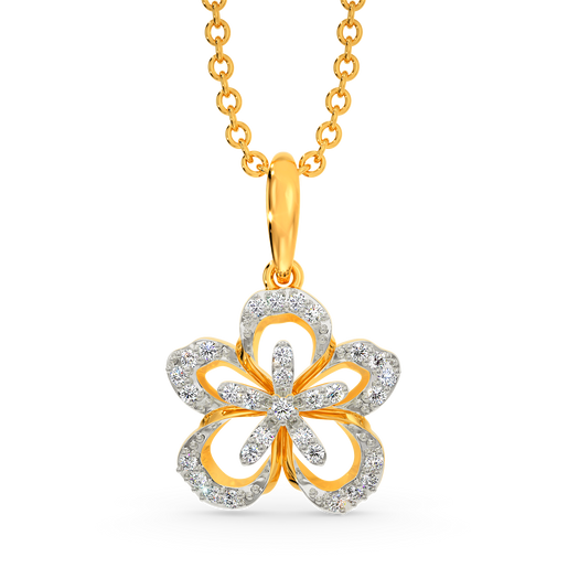 Sing The Floral Song Diamond Pendants