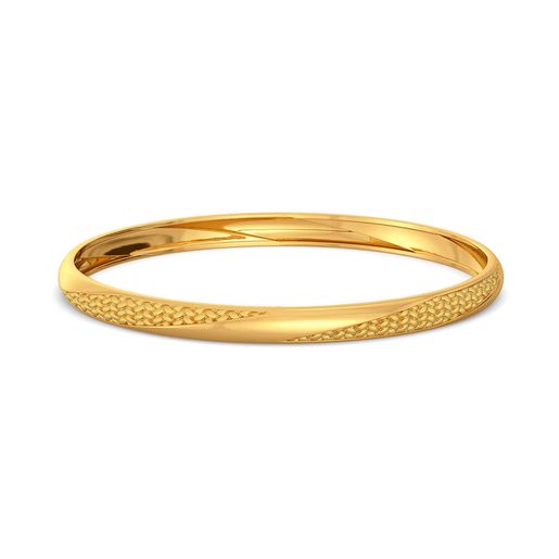 The Herringbone Gold Bangles