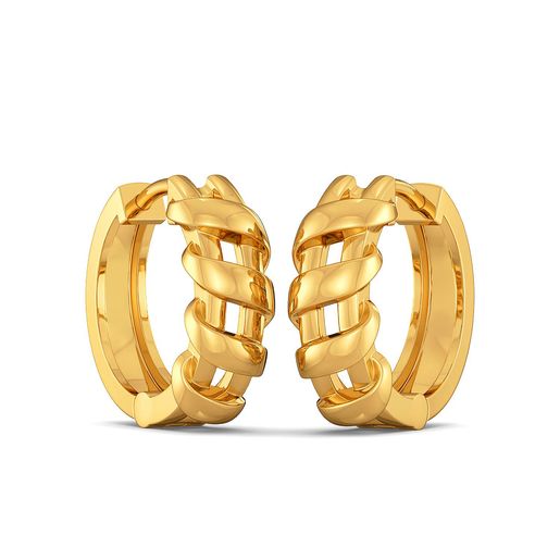 The Leno Weave Gold Earrings