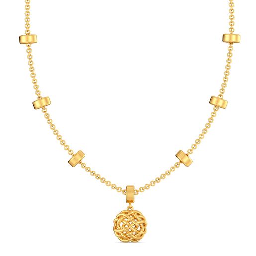The Bullion Knot Gold Necklaces