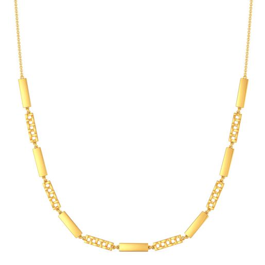 The Plaid Play Gold Necklaces