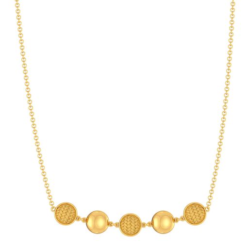 Orb of Tweed Gold Necklaces