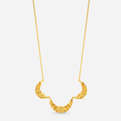 Serpent's Arrow Gold Necklaces