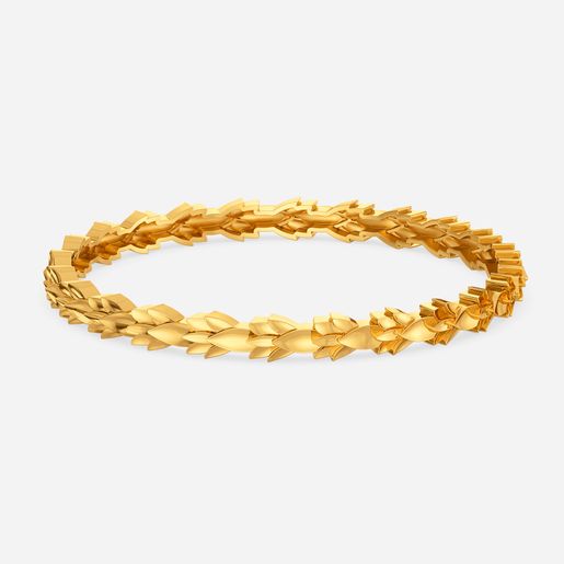 Leptoid Texture Gold Bangles