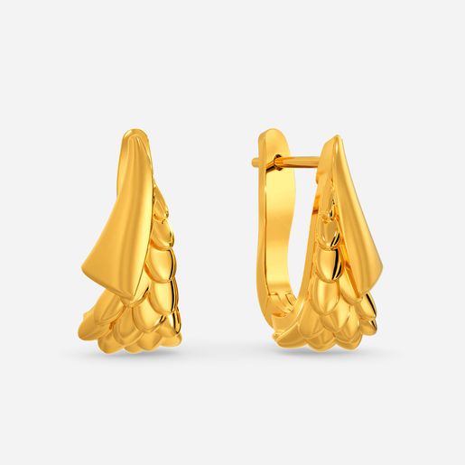 Spiky Firedrake Gold Earrings