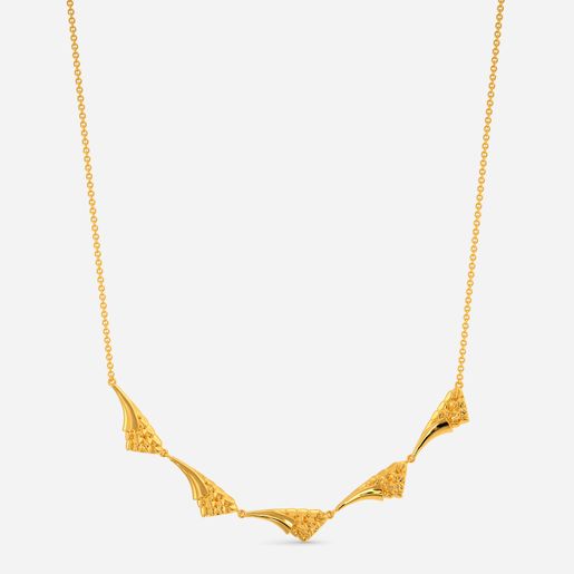 Spiky Firedrake Gold Necklaces