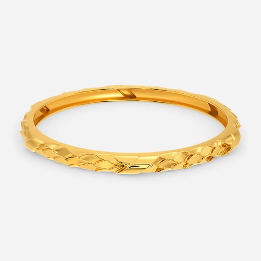 Sleek Weave Gold Bangles